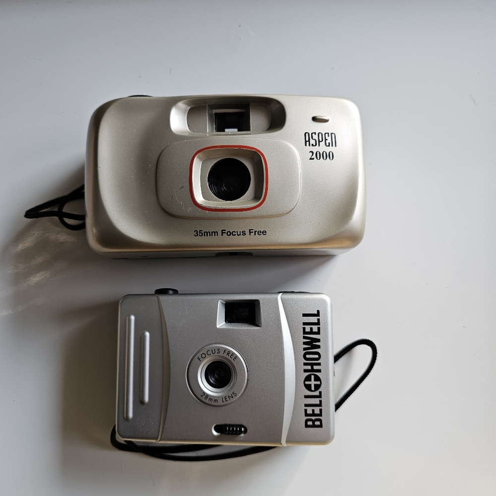 2 Vintage 35mm Film Reuseable Cameras